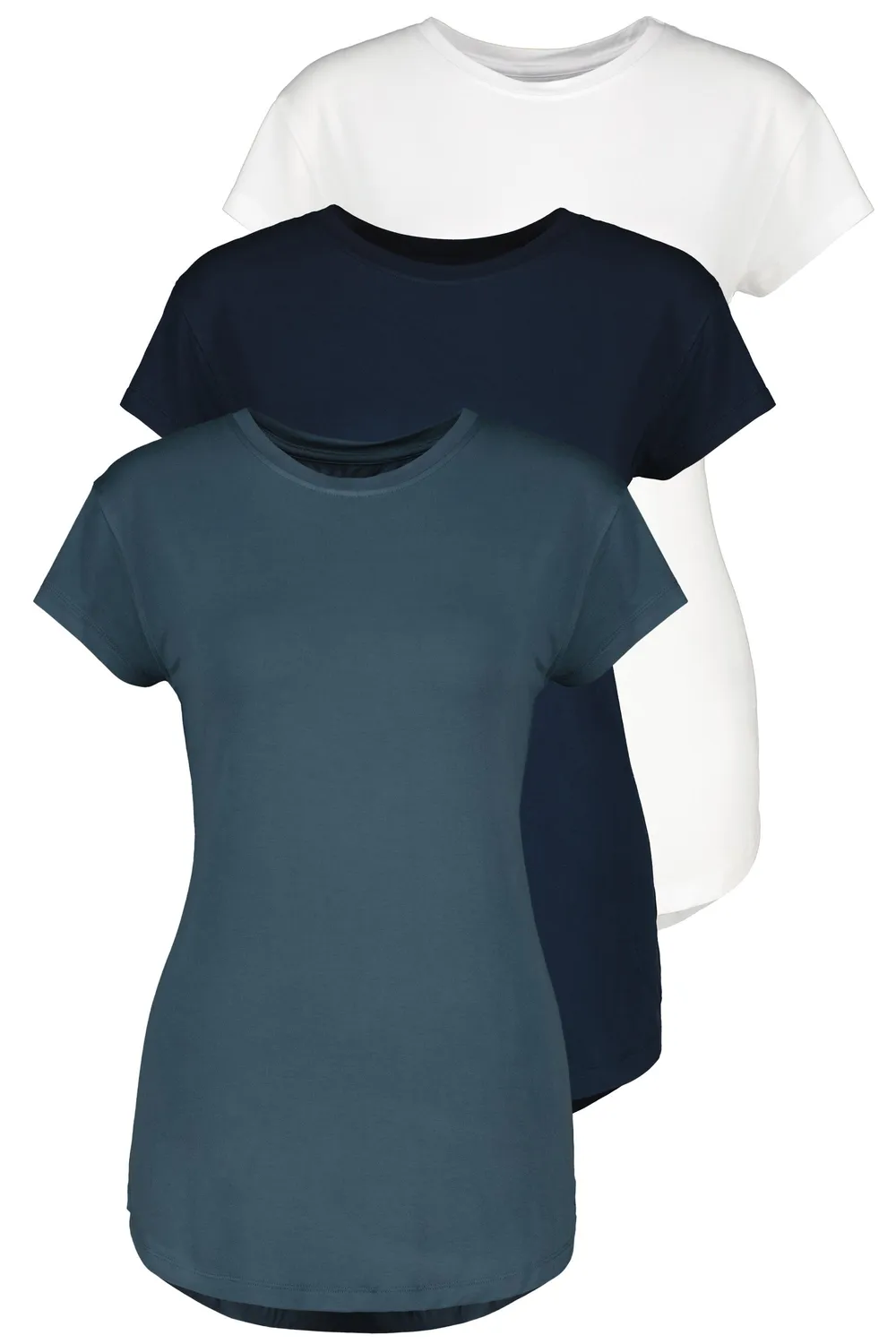 Alife & Kickin AriAK T-Shirt dunkelblau 3er-Pack Viskose
