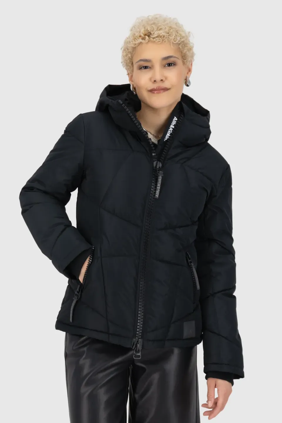 Alife & Kickin KasandraAK A Winterjacke Schwarz Stepp