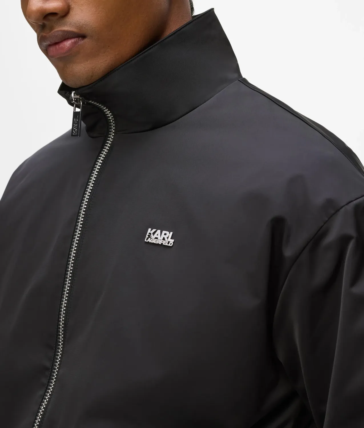Karl Lagerfeld Zip Blouson Jacke Stehkragen Reissverschluss
