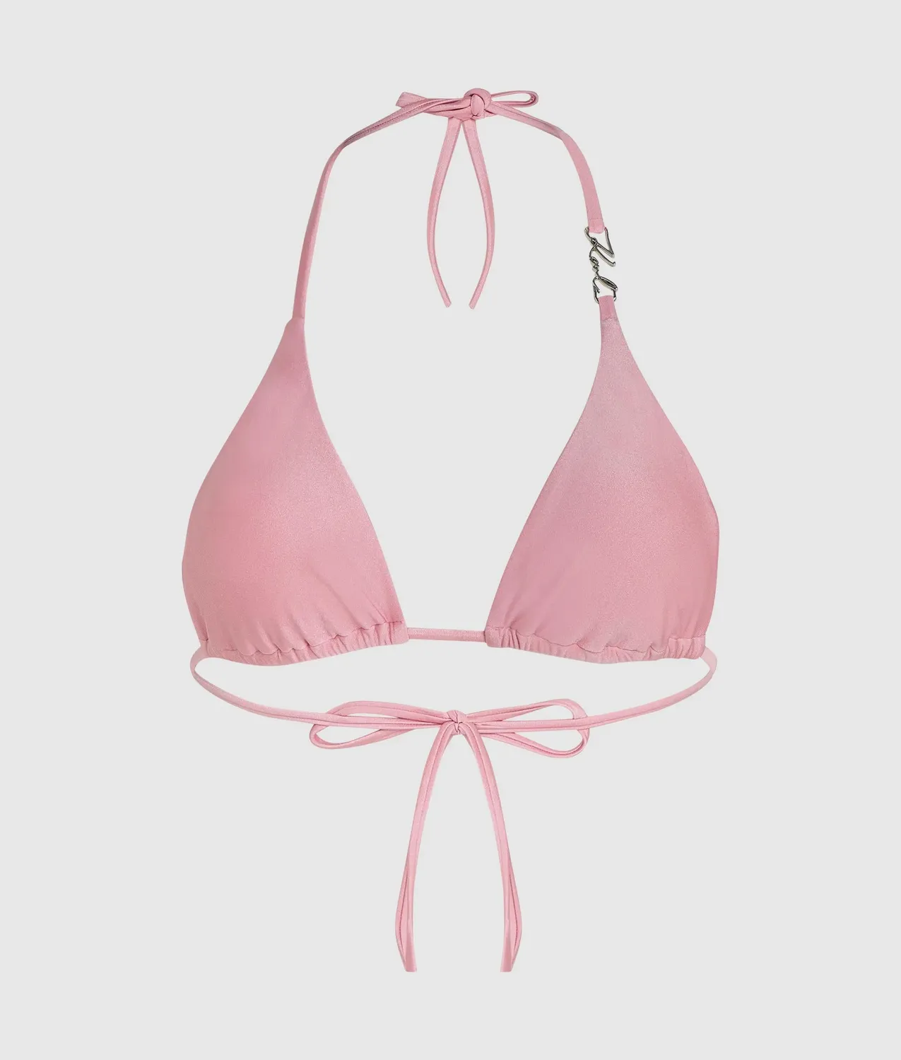 Karl Lagerfeld Triangle Bikini Top Bügel Neckholder