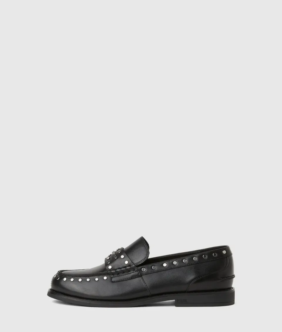 Karl Lagerfeld Mia Loafer Damen Nieten Slipper schwarz