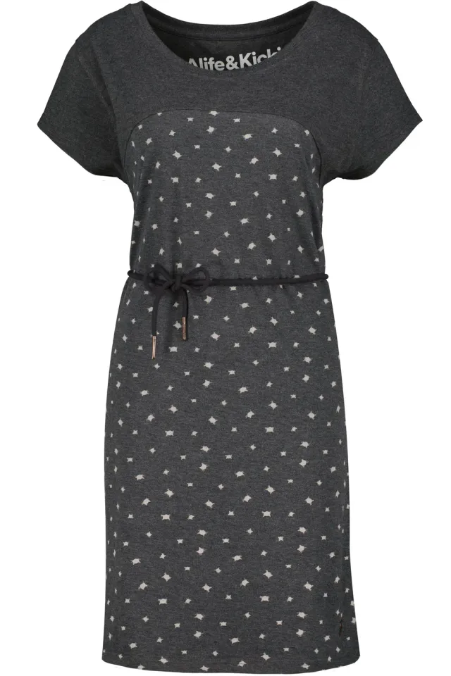 Alife & Kickin ClarinaAK B Shirtkleid Schwarz Damen Midi