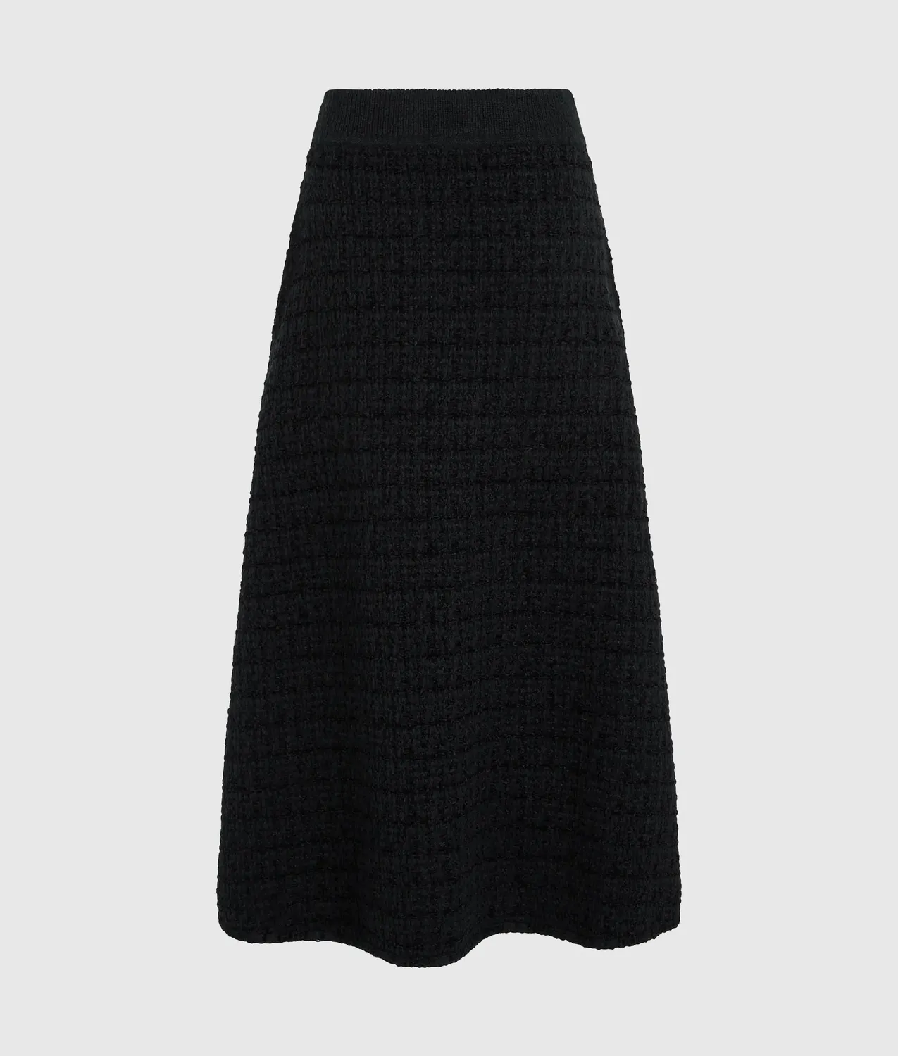 Karl Lagerfeld Midi Strickrock Bouclé Kunstperlen