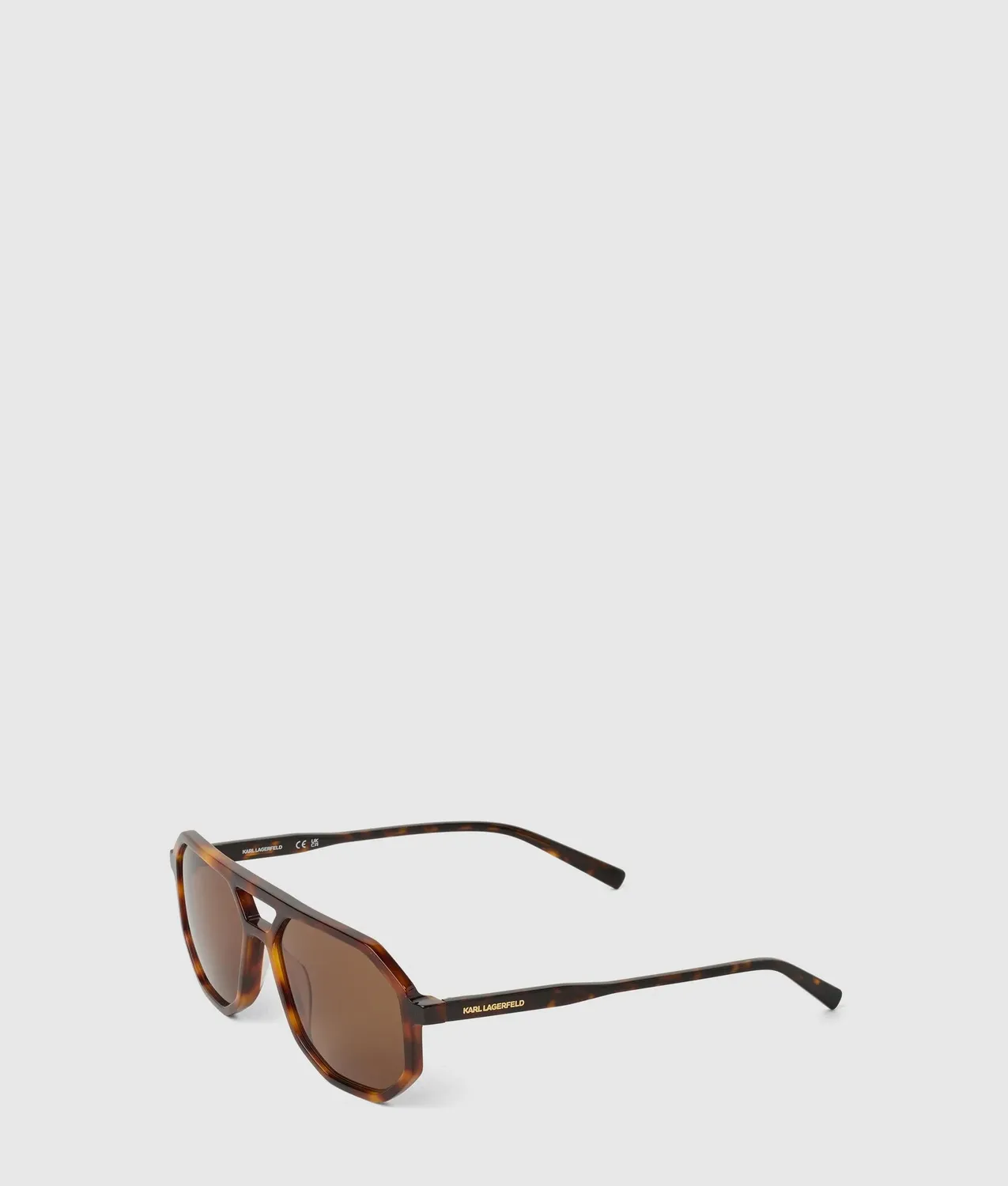 Karl Lagerfeld Slim Navigator Sonnenbrille One Size schwarz