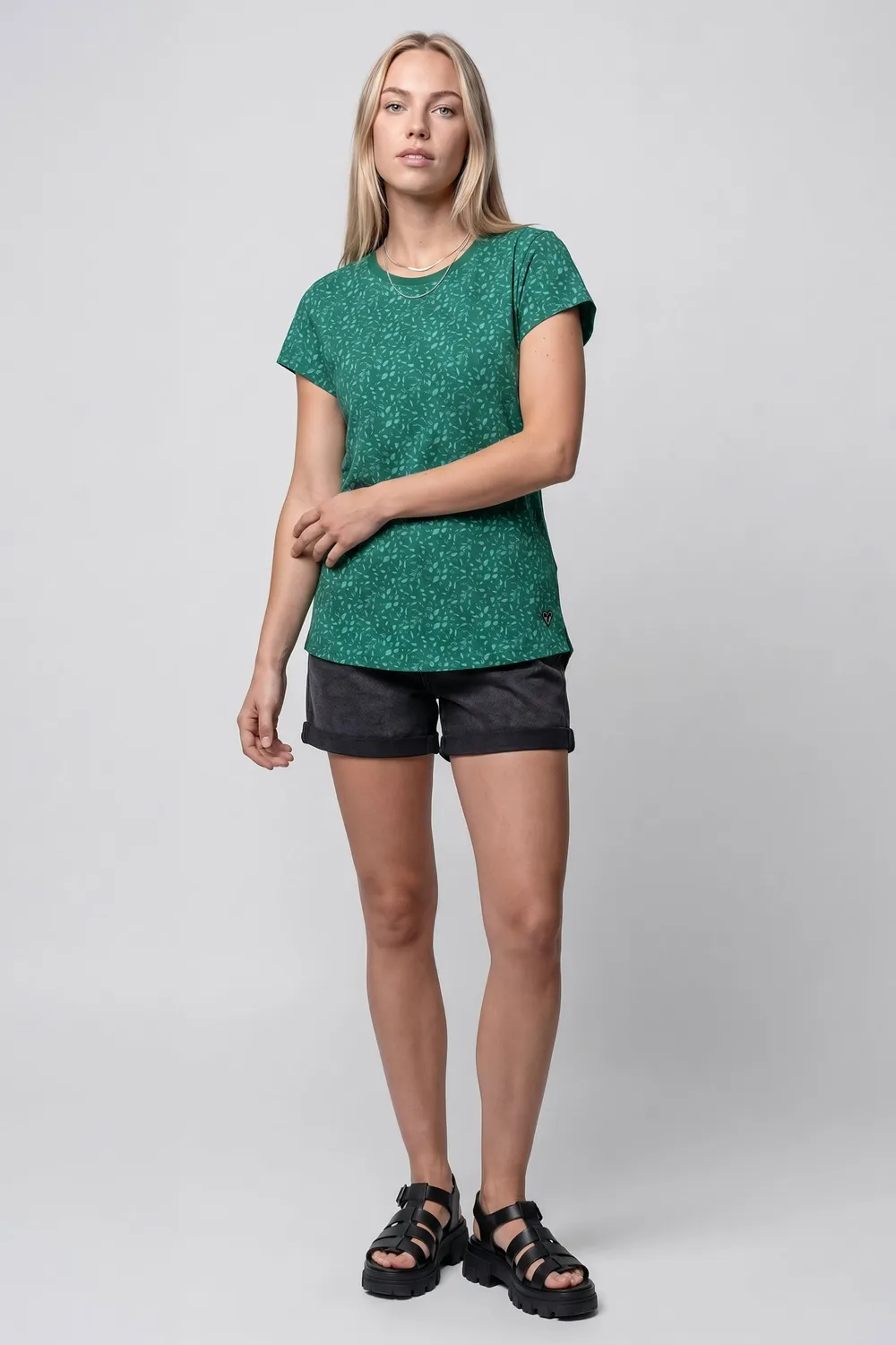 Alife & Kickin FelinaAK B T-Shirt Dunkelgrün Damen