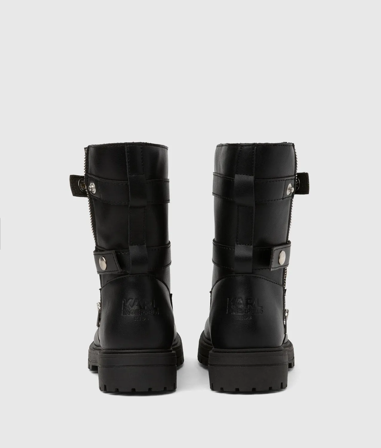 Karl Lagerfeld Girls Biker Boots Leder-Mix halbhoch
