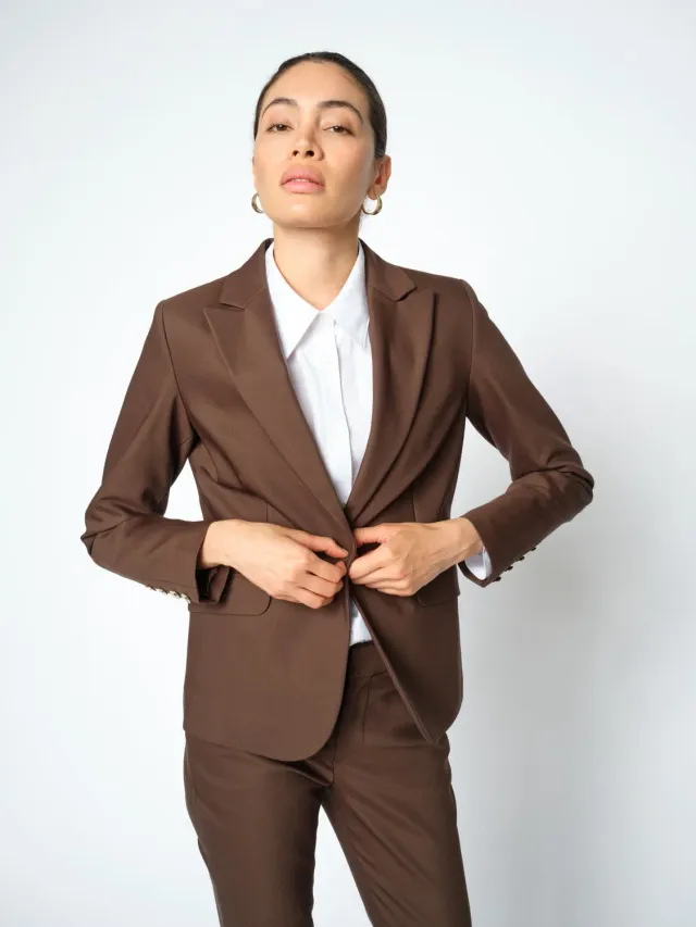 Mos Mosh MMBlake Night Blazer Schwarz Tailliert