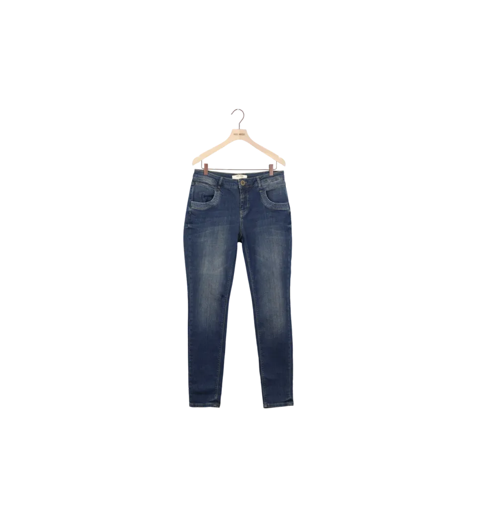 Mos Mosh MMMarley Naomi Stitch Jeans Dunkelblau 30 Secondhand