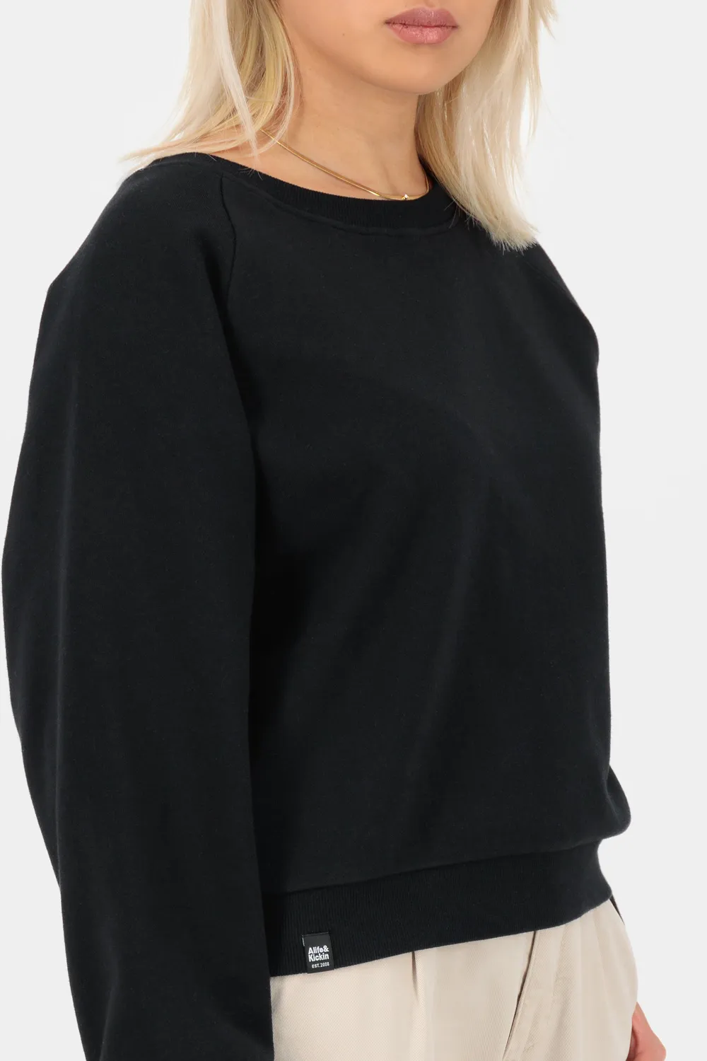 Alife & Kickin TeonaAK A Sweatshirt Schwarz Oversize