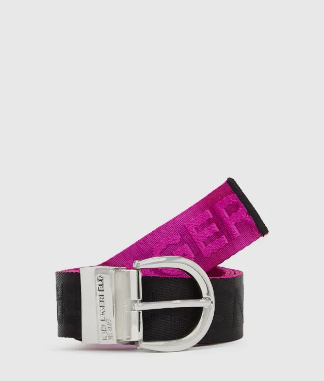Karl Lagerfeld KL Jeans Reversible Webbing Gürtel zweifarbig
