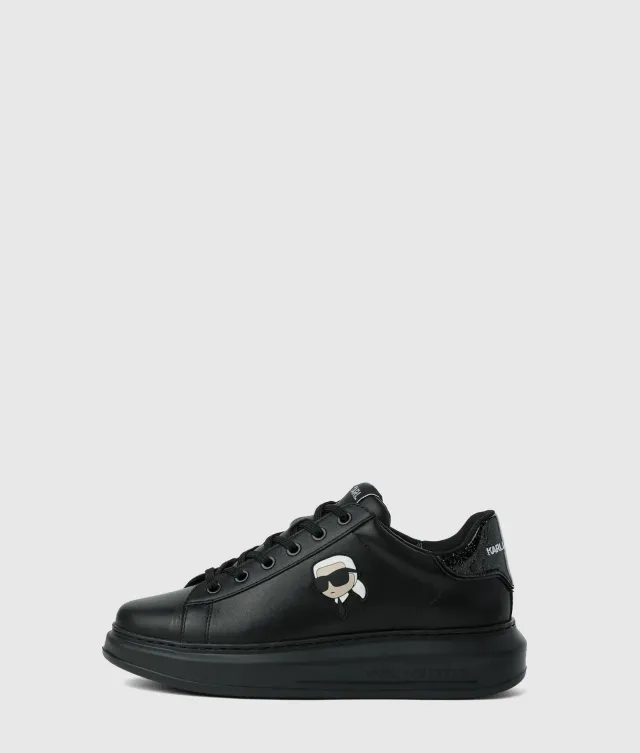 Karl Lagerfeld Ikon NFT Kapri Sneaker Leder schwarz