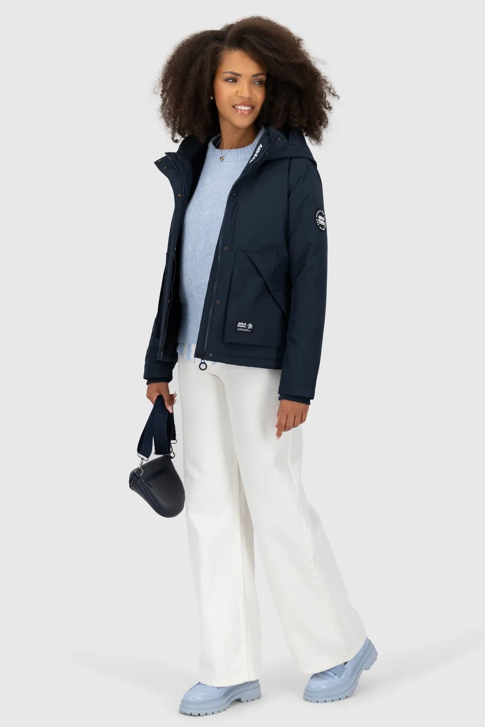 Alife & Kickin NaomiAK A Winterjacke Dunkelblau Teddyfutter