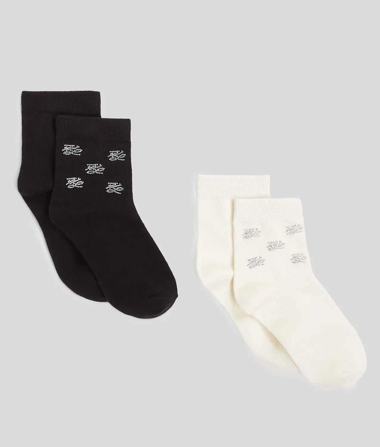 Karl Lagerfeld K/Autograph Socken 2er-Pack Strass