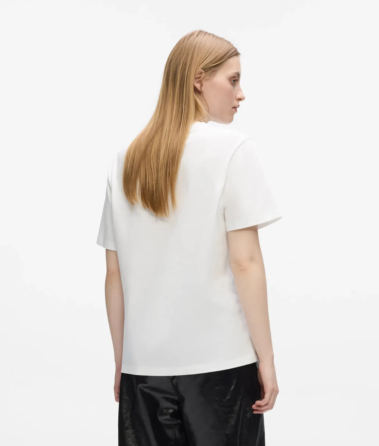 Karl Lagerfeld Autograph T-Shirt Strass Bio-Baumwolle