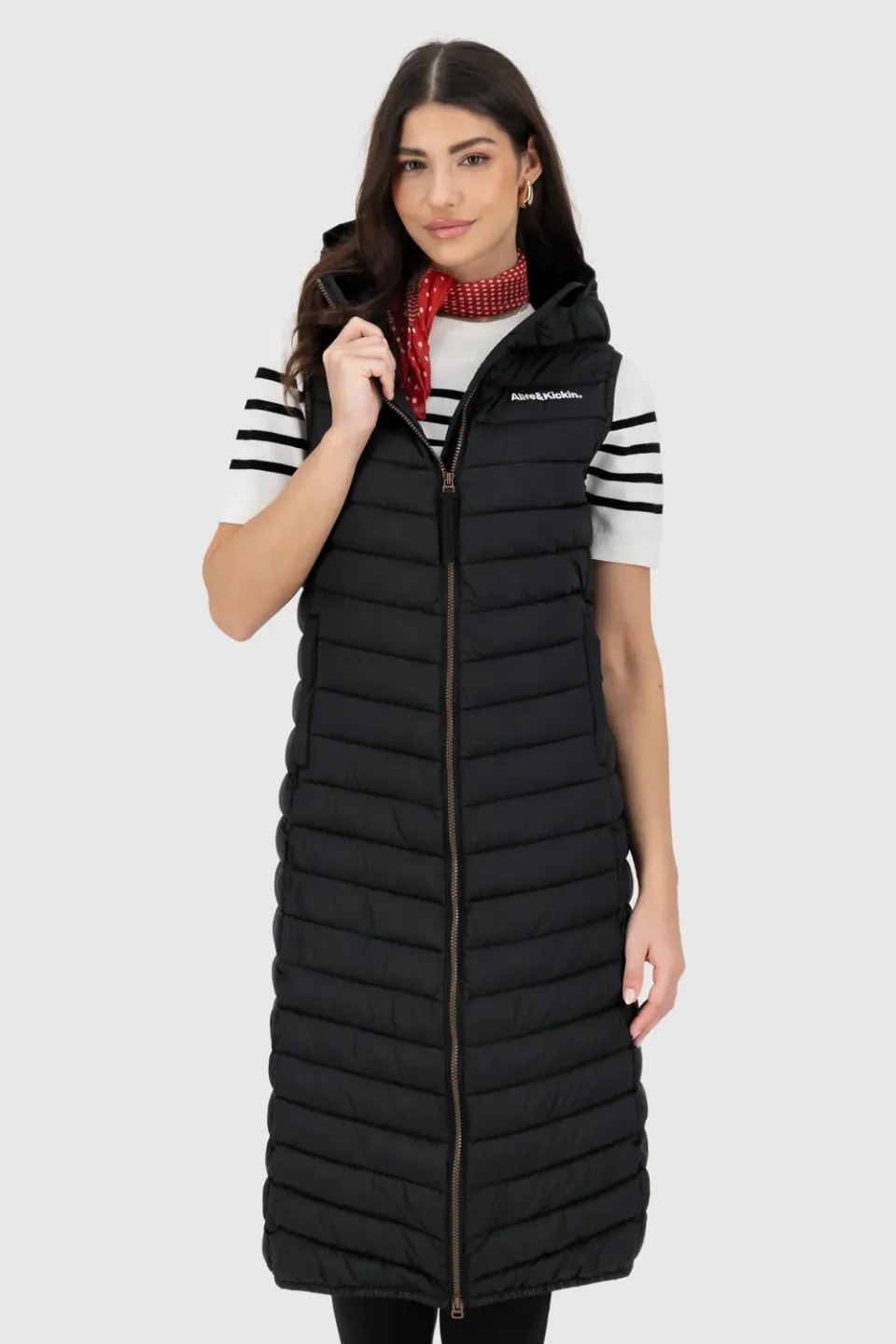 Alife & Kickin JurinaAK A Weste Schwarz Damen Lang