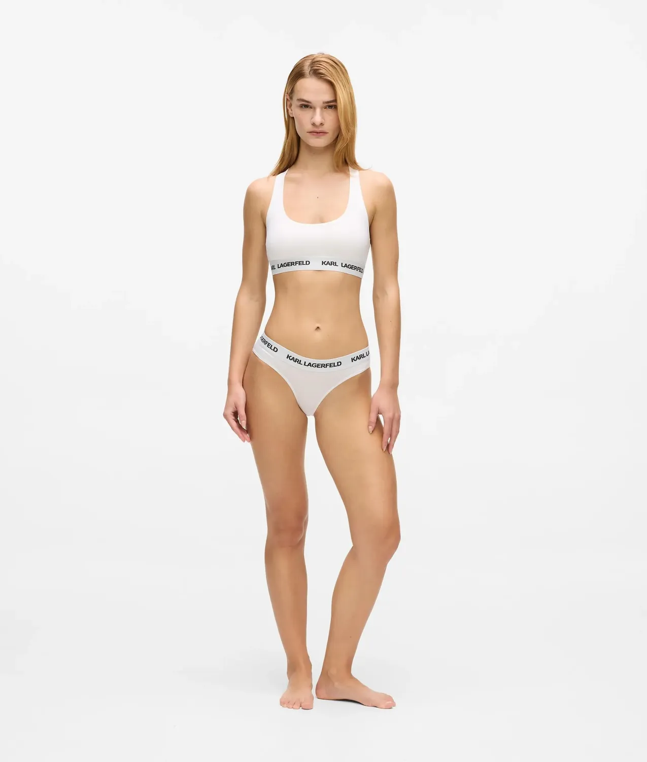 Karl Lagerfeld Logo Brief Slips 3er Pack Baumwolle Logo-Bund