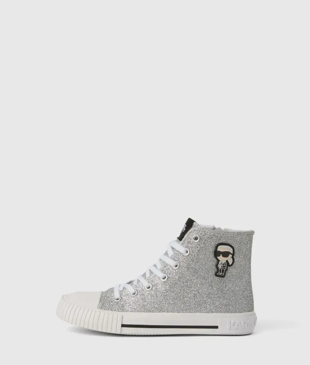 Karl Lagerfeld Ikon Glitter Sneaker High-Top Mädchen
