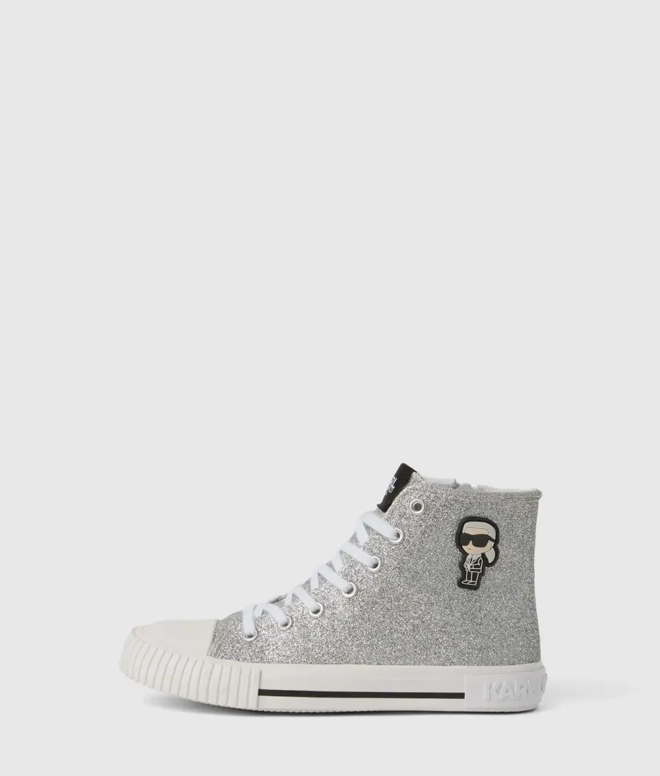 Karl Lagerfeld Ikon Glitter Sneaker High-Top Mädchen
