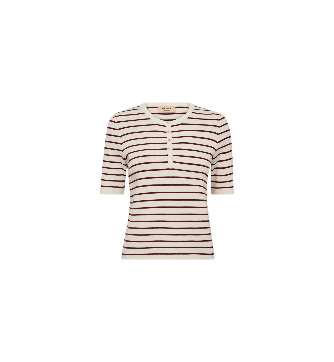 Mos Mosh MMAliz Caliz Stripe Strickpulli Cabernet gestreift