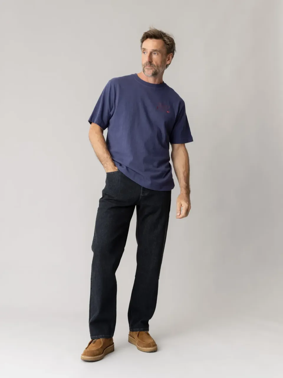 Mos Mosh MMGSteve Trento Wide Jeans Grau 30-34