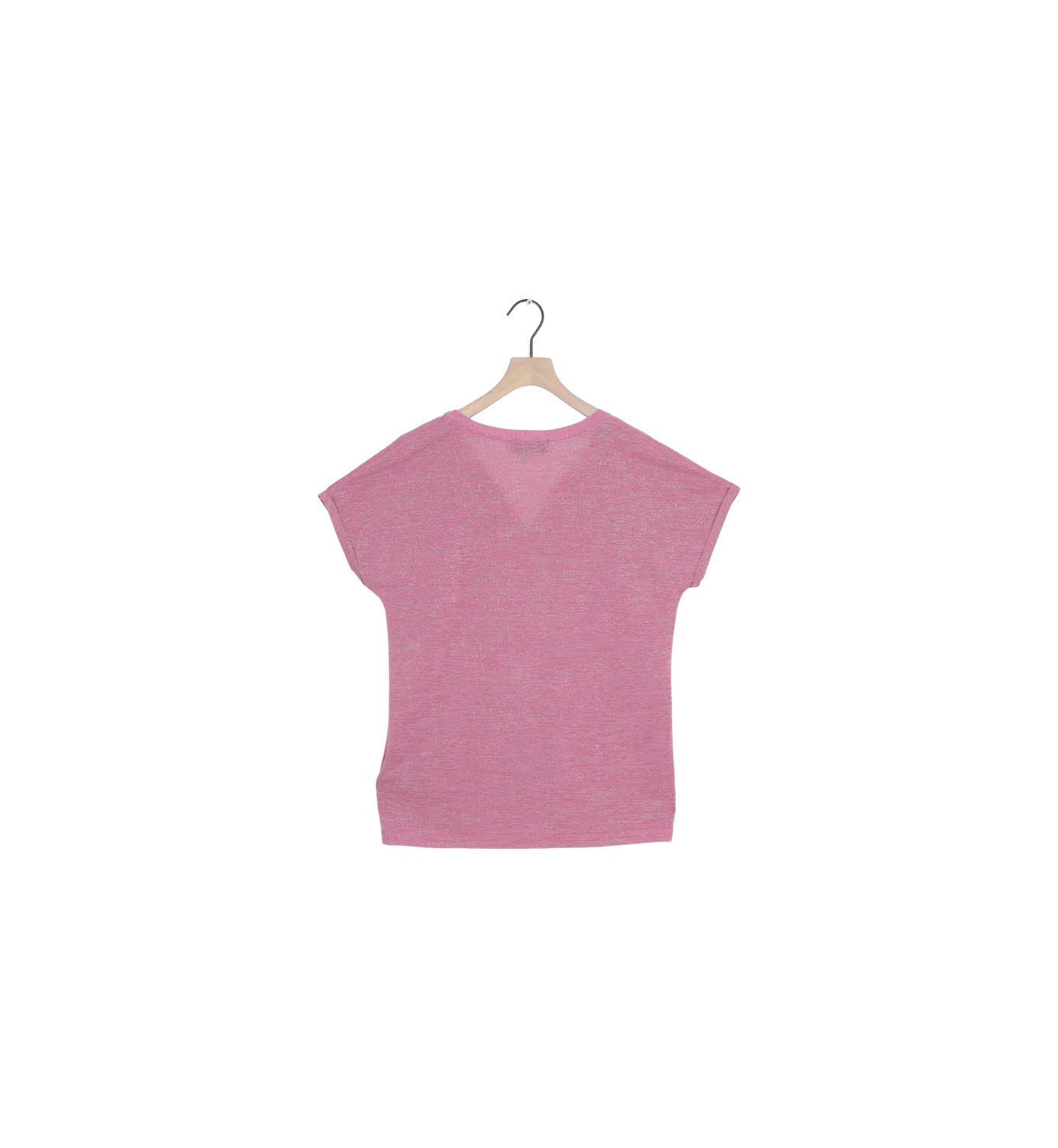 Mos Mosh MMKilana SS Bluse Begonia Pink S V-Ausschnitt