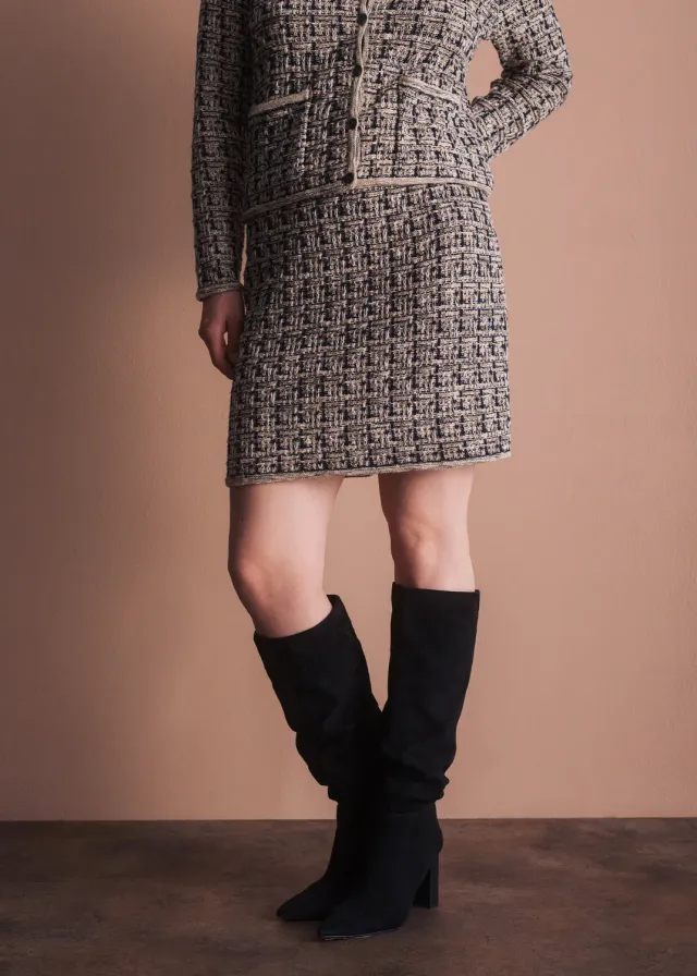 Senatex Boucle Rock Navy Combo Tweed-Look