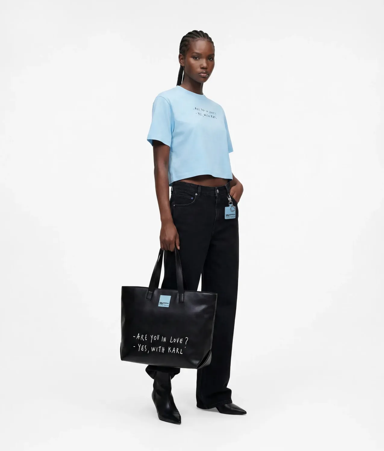 Karl Lagerfeld KLJ x Terzini Cropped T-Shirt Boxy