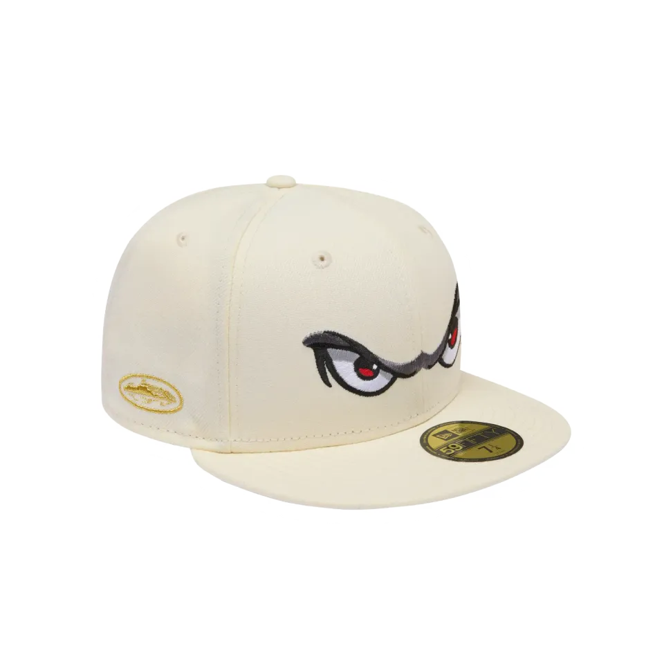 Corteiz Storm New Era 59Fifty Fitted Cap Cream Structured