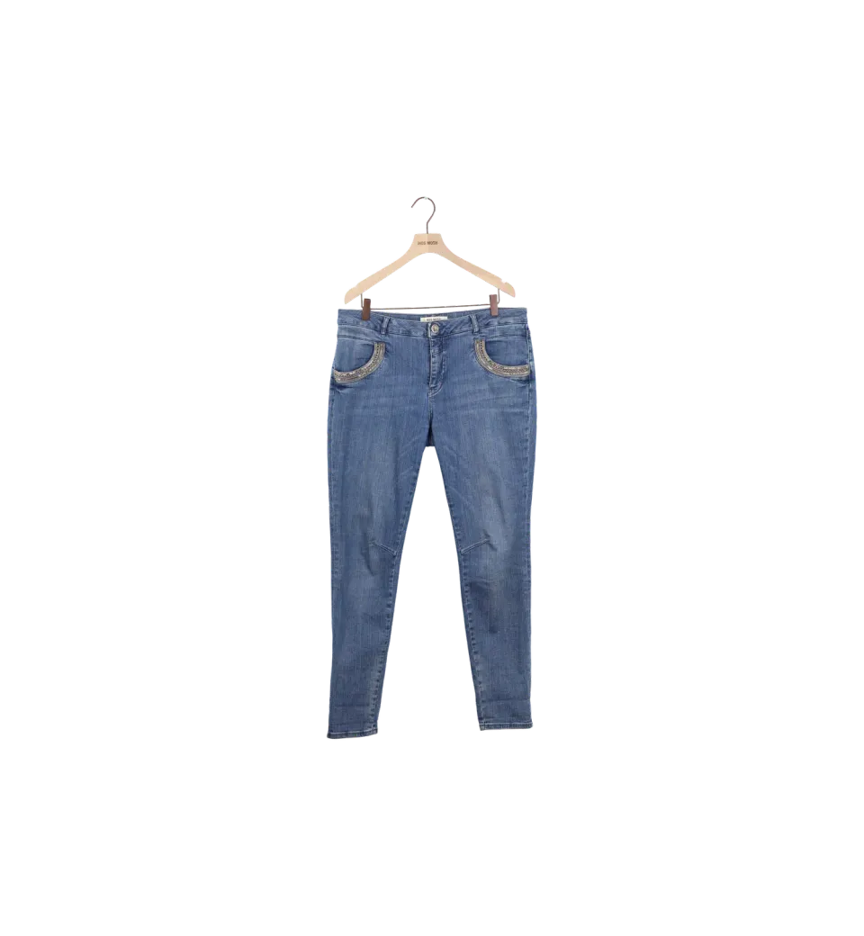 Mos Mosh MMNaomi Shine Long Jeans Hellblau 32 Secondhand