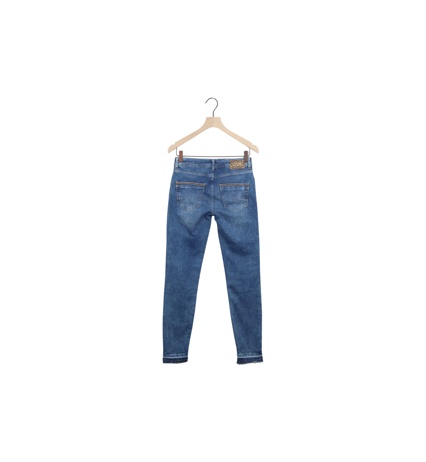 Mos Mosh Sumner Wood Jeans 25 Blau Slim Stickerei