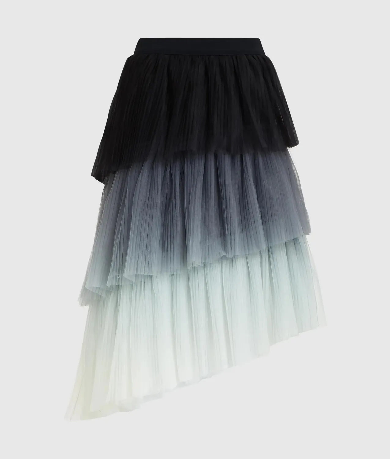 Karl Lagerfeld Asymmetric Ombré Tüllrock Stufenrock Degradé