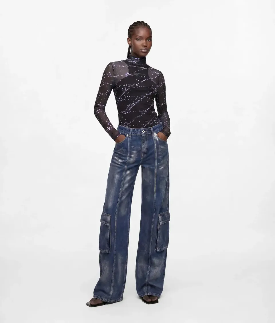 Karl Lagerfeld KL Jeans Utility Jeans relaxed coated