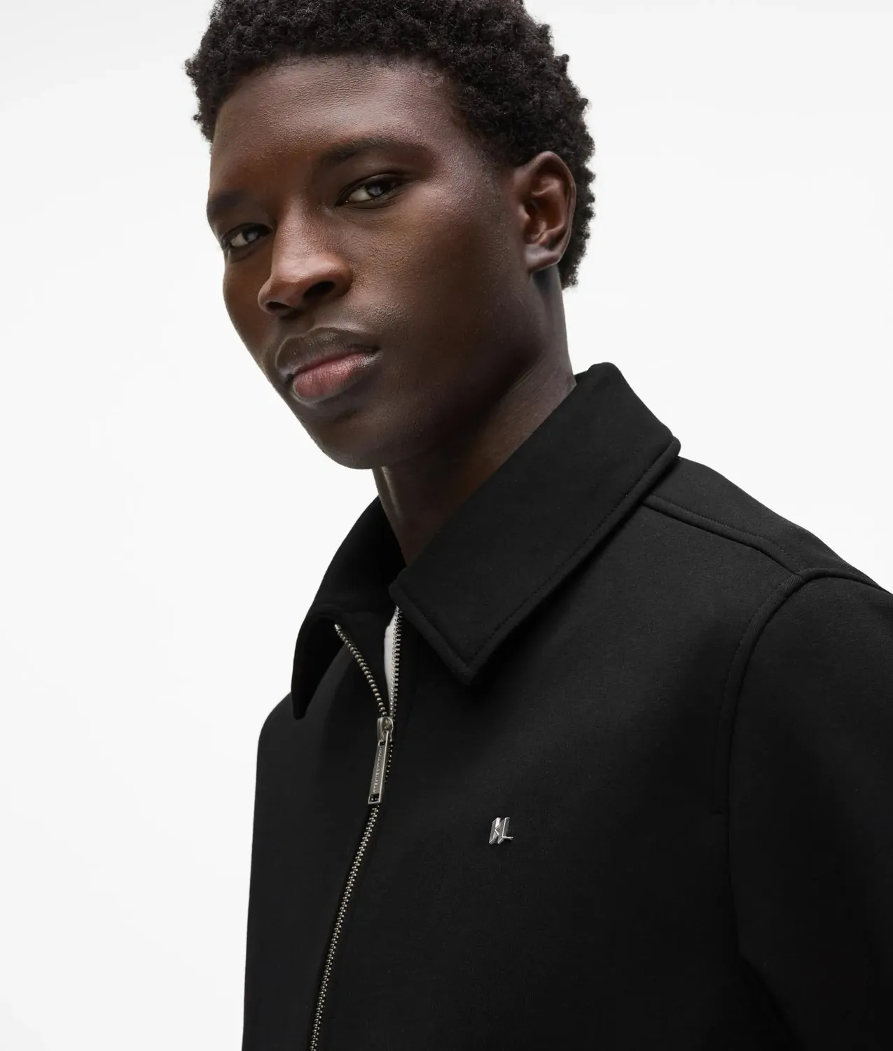 Karl Lagerfeld Zip-up Punto Jacke mit Kragen
