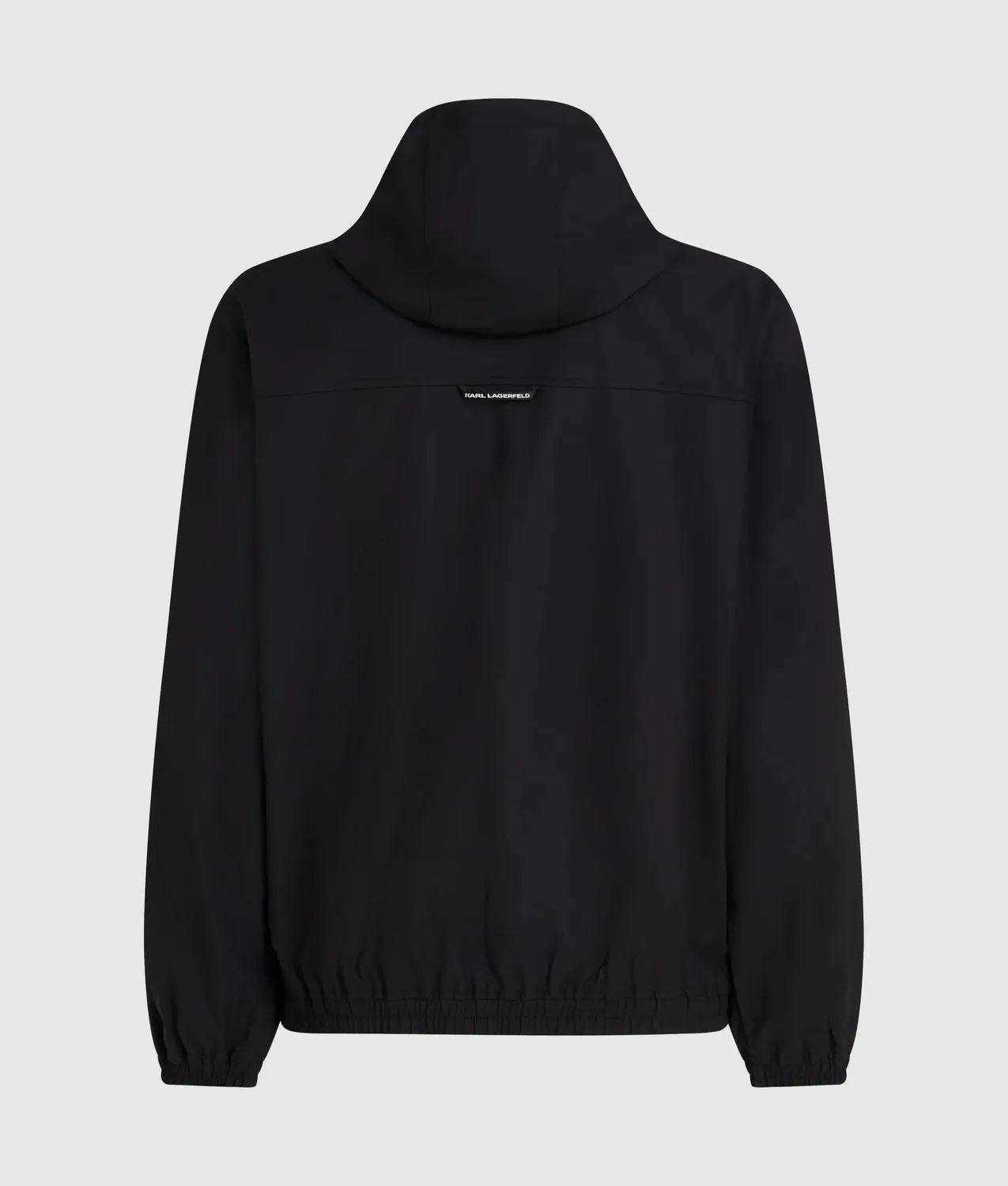 Karl Lagerfeld Hooded Logo Patch Zip-Jacke wasserabweisend