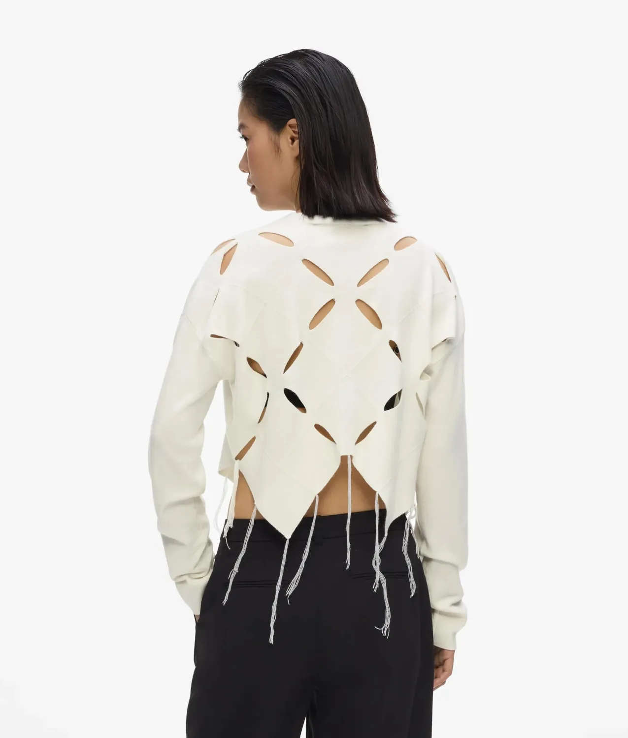 Karl Lagerfeld KL Jeans Argyle Stricktop Cut-Out