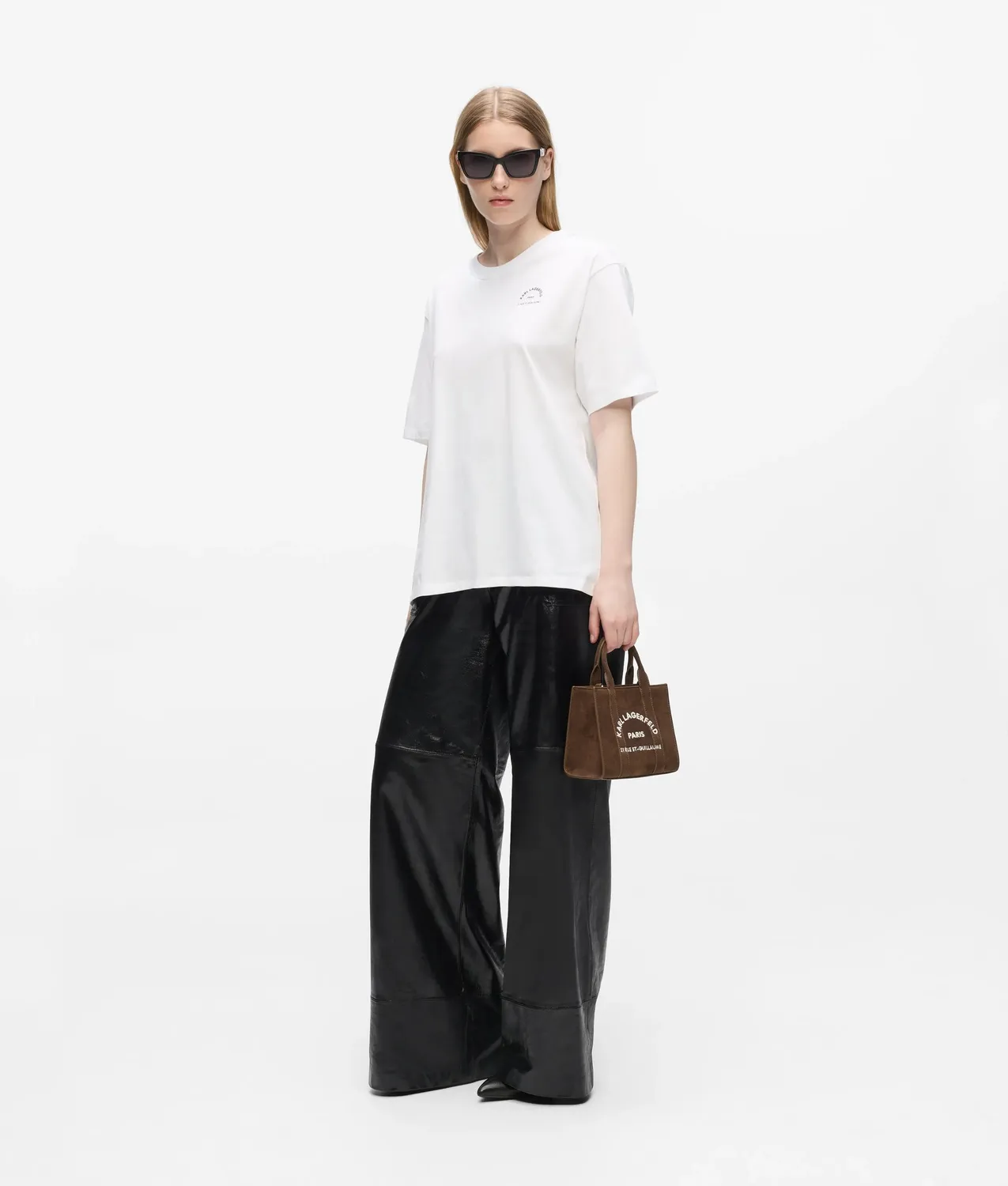 Karl Lagerfeld Rue St-Guillaume Mini Tote Wildleder-Optik
