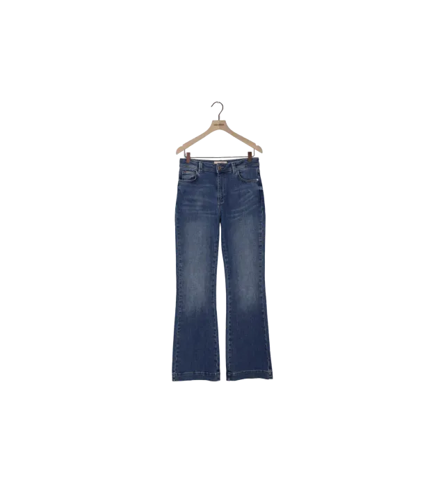 Mos Mosh MMJessica Calo Jeans Mid Blue 26 Flare High-Waist
