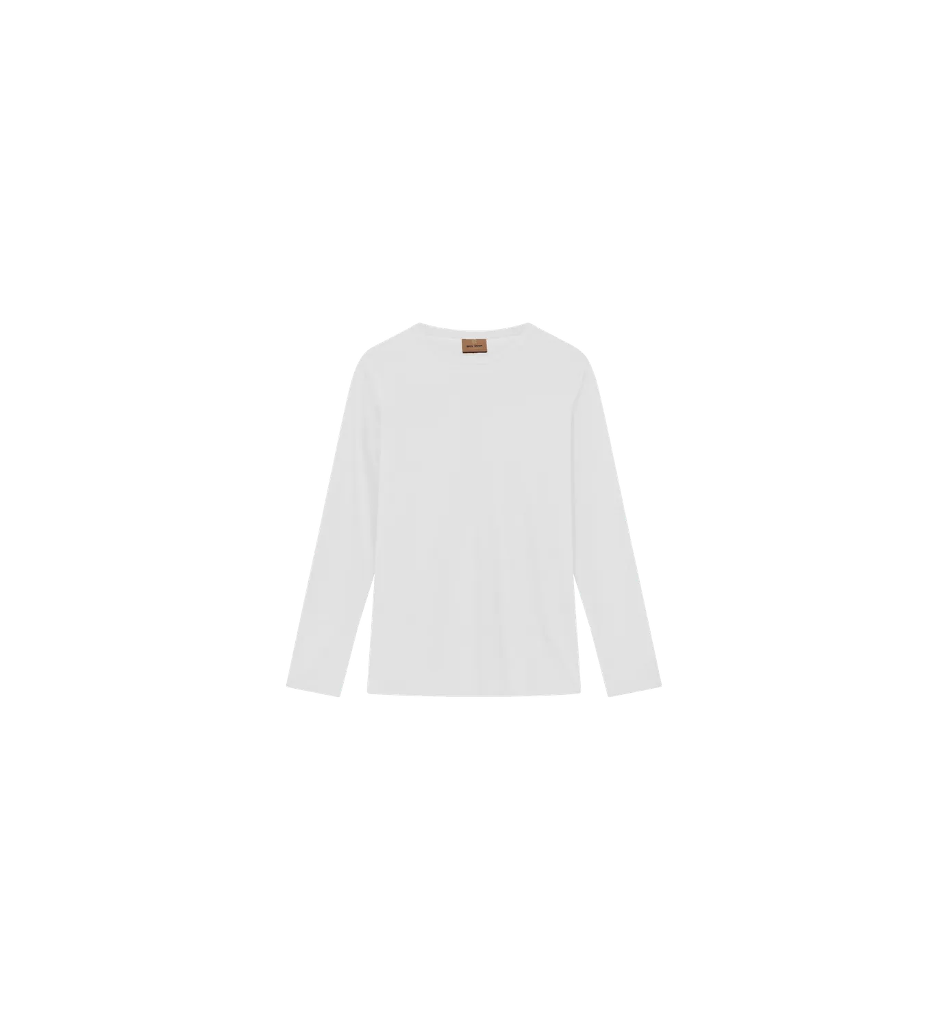 Mos Mosh MMGPerry Tee Langarmshirt Weiß Regular Fit
