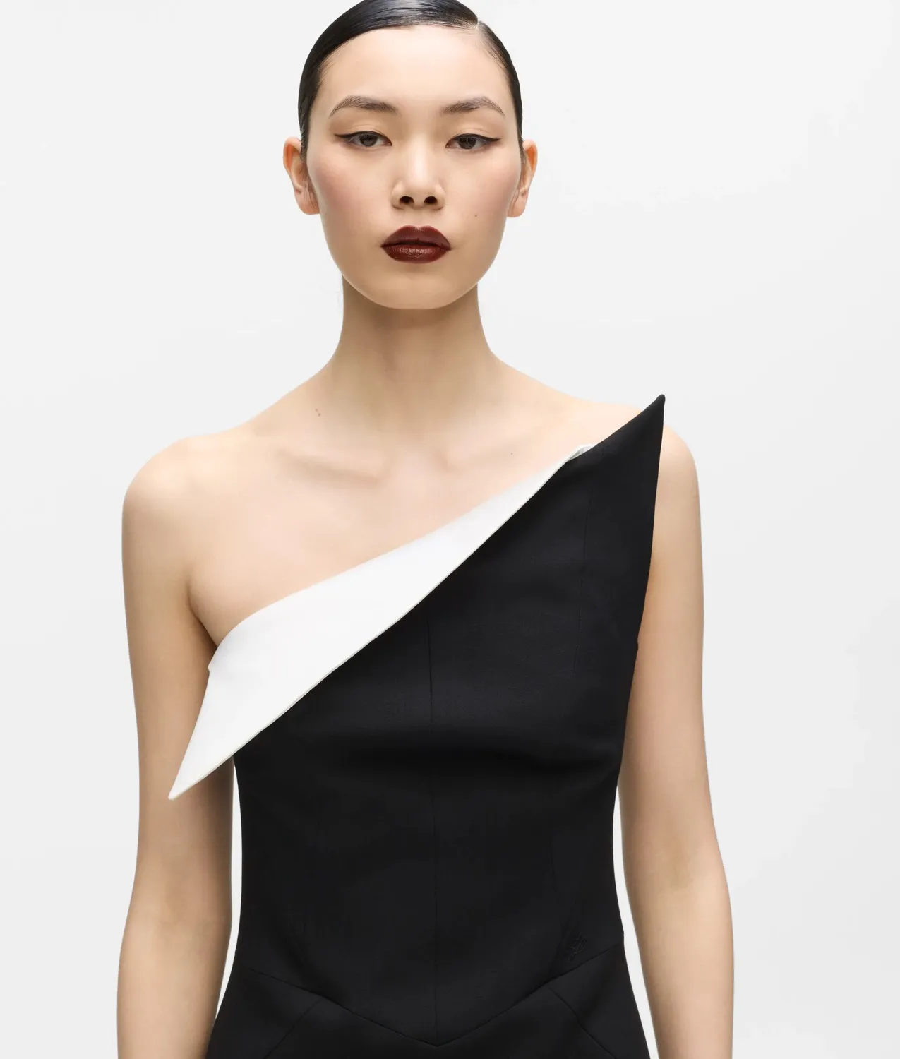 Karl Lagerfeld KL Studio Kleid asymmetrisch Wolle