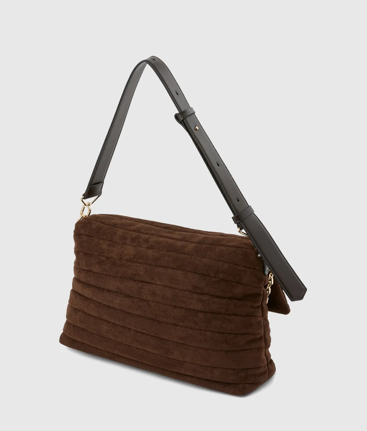 Karl Lagerfeld K/Essential Plie Schultertasche Wildlederoptik