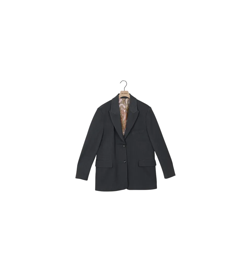Mos Mosh ReLoved MMMandi Halin Blazer Grau 38 Viskose