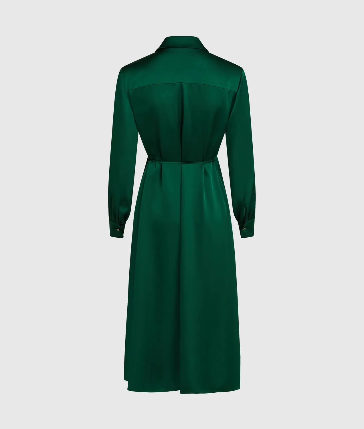 Karl Lagerfeld Satin Wrap Wickelkleid mit Bindegürtel