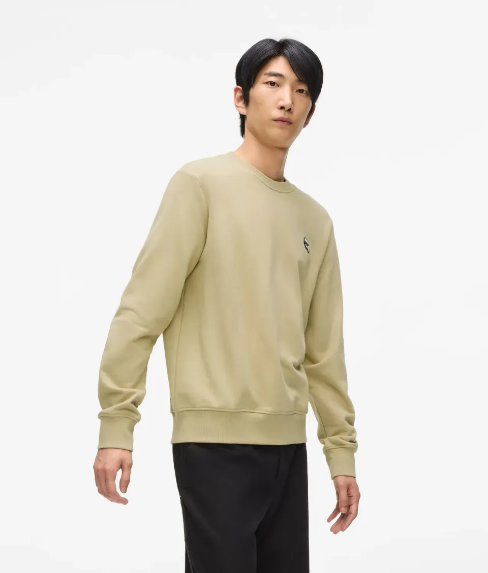 Karl Lagerfeld Ikon Sweatshirt Crew Neck gerader Schnitt