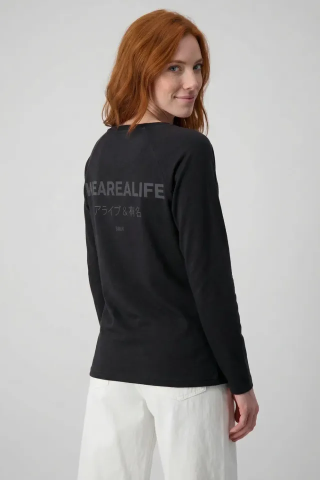 Alife & Kickin GaiaAK P Longsleeve schwarz Print