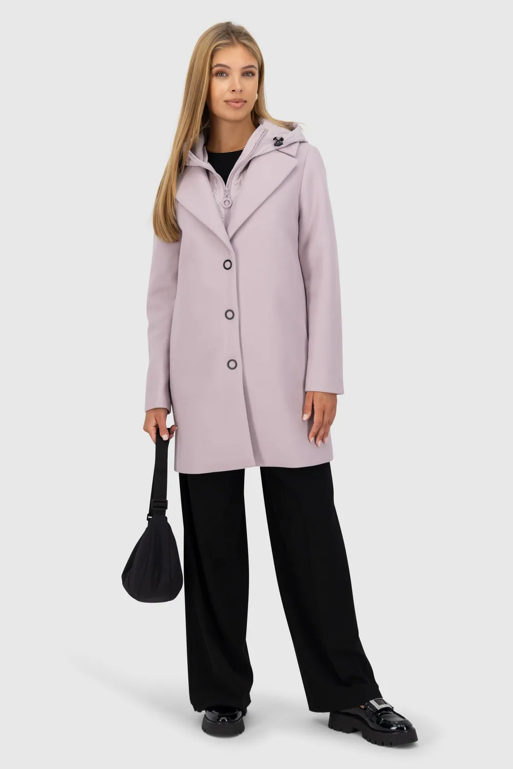 Alife & Kickin AjaAK A Jacke Violett Hybrid Wintermantel