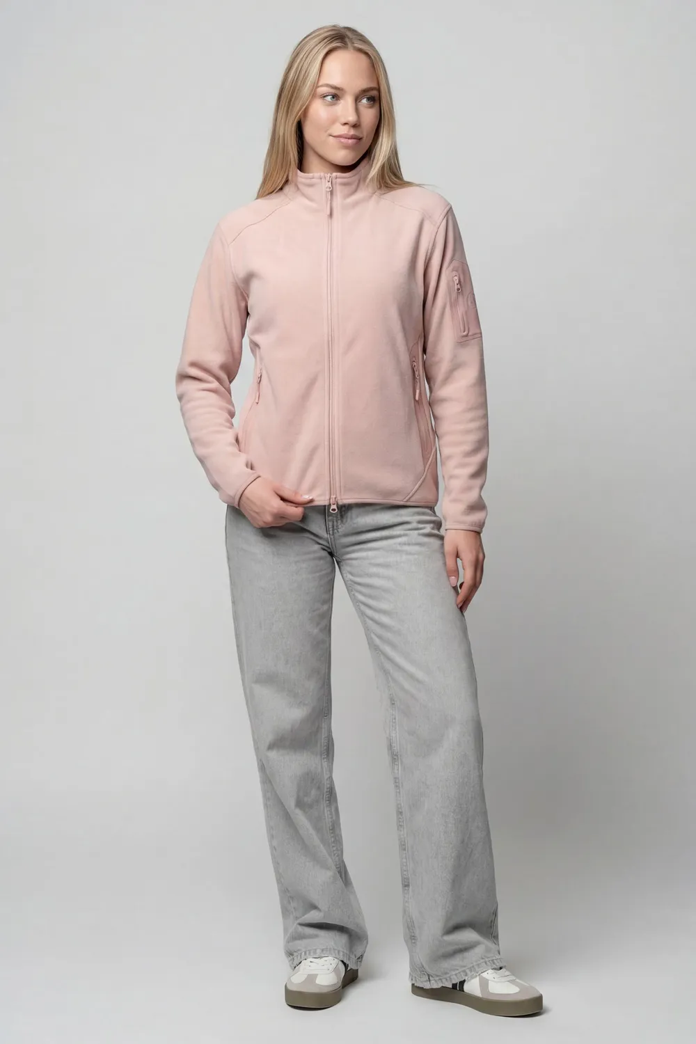 Alife & Kickin SagaAK F Fleece Sweatjacke pink Damen