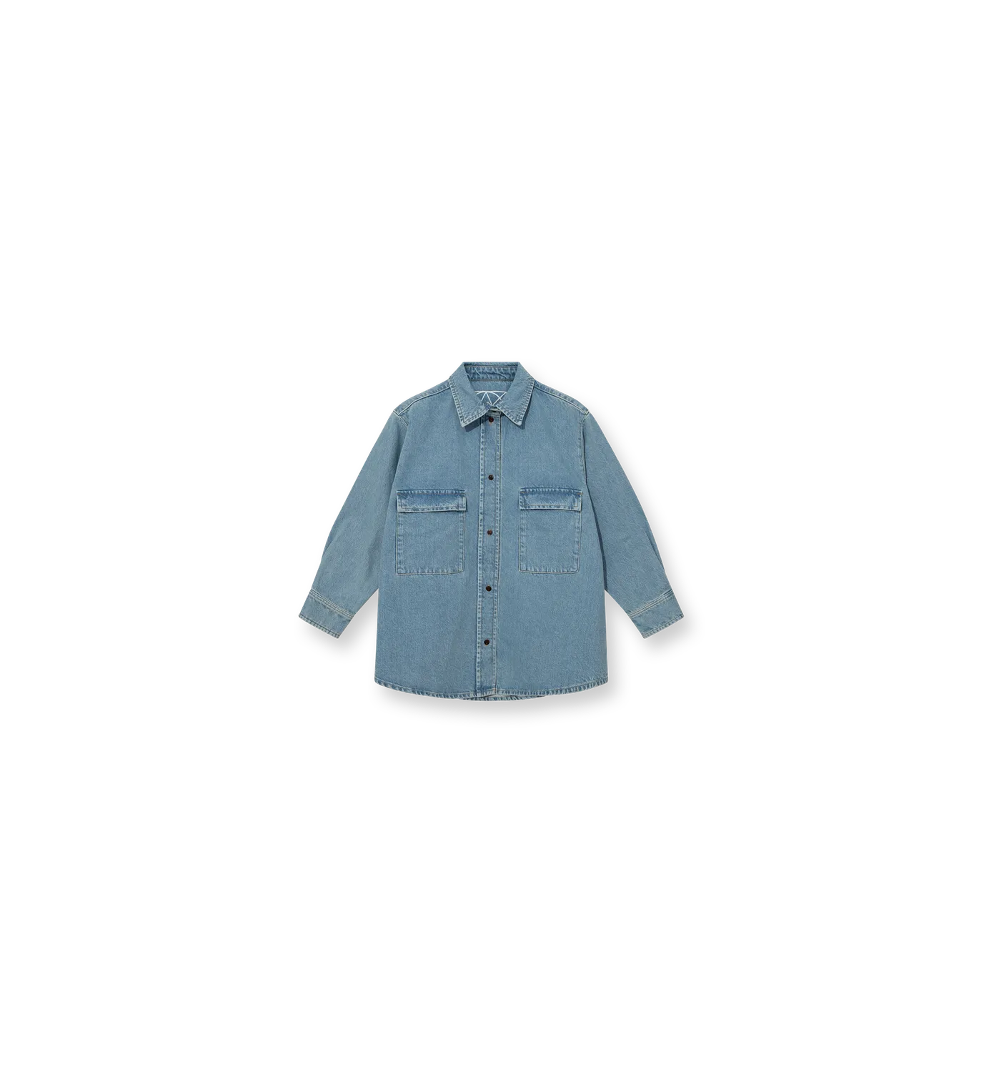 Mos Mosh MMHSpace Denim-Hemd Light Blue Oversize