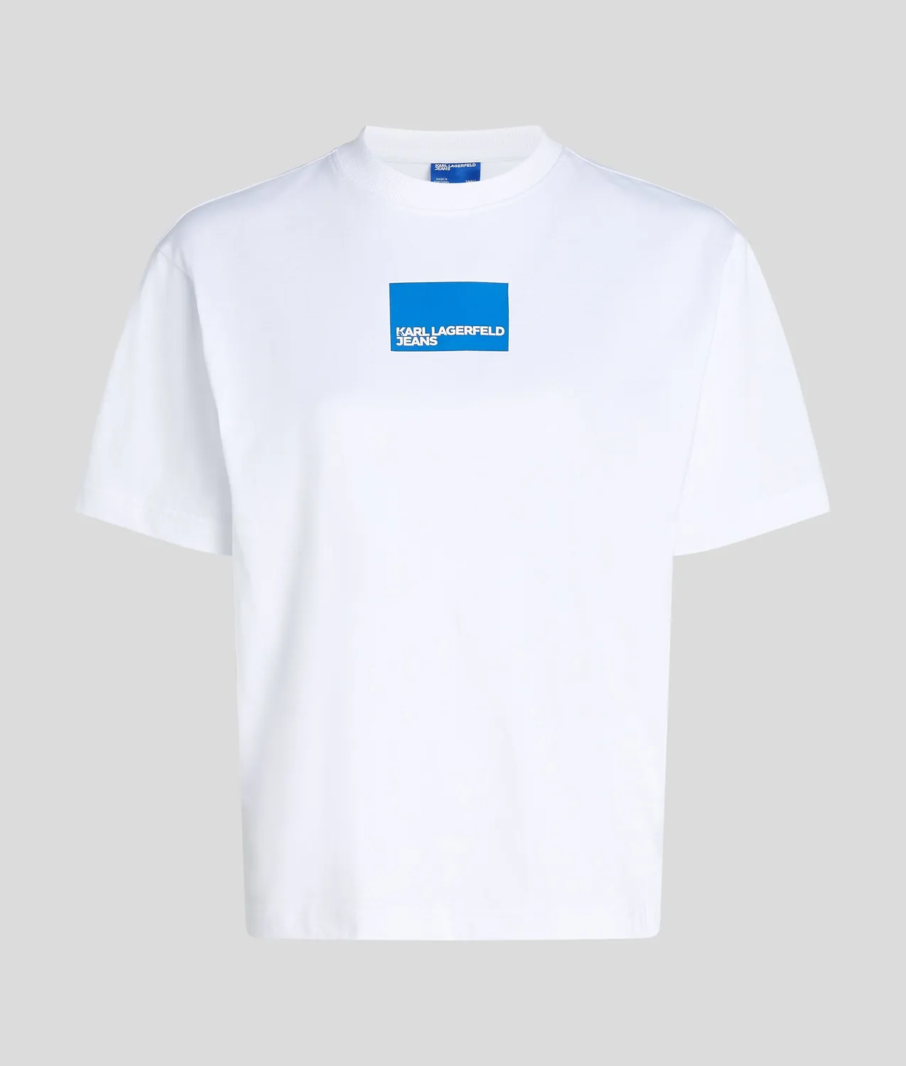 Karl Lagerfeld KLJ Box Logo T-Shirt Baumwolle schwarz