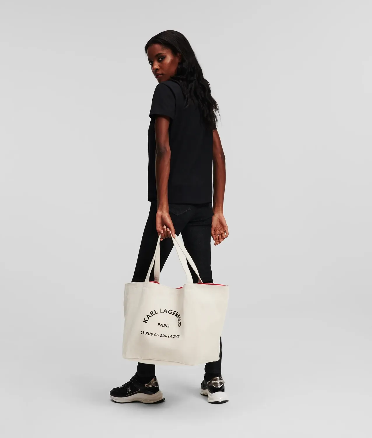 Karl Lagerfeld Rue St-Guillaume Shopper Tote Canvas One Size