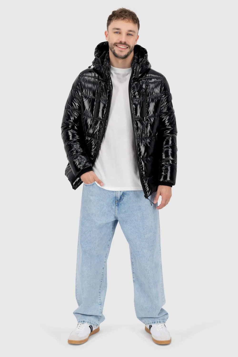 Alife & Kickin BranAK A Puffer Jacket Schwarz Winter